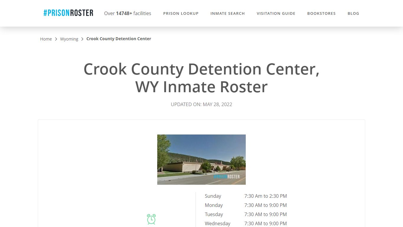 Crook County Detention Center, WY Inmate Roster